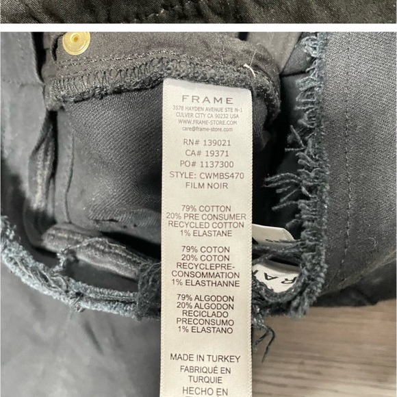 Frame Slit bottom frayed jeans - Picture 4 of 9